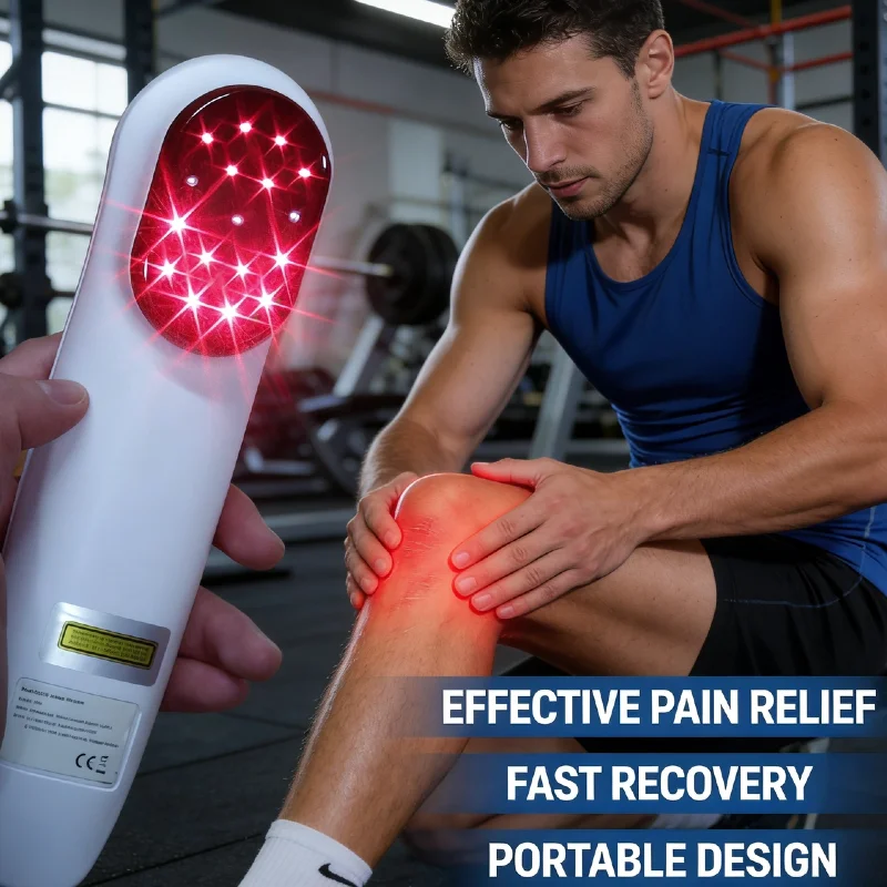 

Усовершенствованный аппарат для холодной лазерной терапии HLKGO, 650 нм, 808 нм, красный свет LLLT для лечения хронической боли, артрита спины и шеи