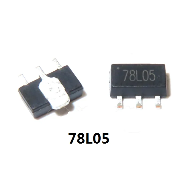 Free Ship 100pcs 78L05 SMD Three terminal integrated regulator 5V 7805 SOT-89