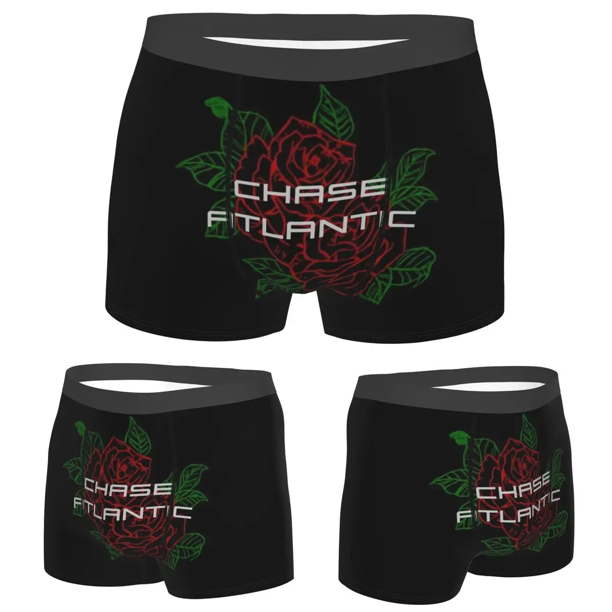 

Boxer Underpants Shorts Chase Atlantic Rose Logo Panties Men's Comfortable Underwear for Homme Man Boyfriend Gifts