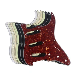 FLEOR 1pcs 8-Hole Vintage ST Guitar Pickguard SSS Scratch Plate & Screws for Electric Guitar Parts