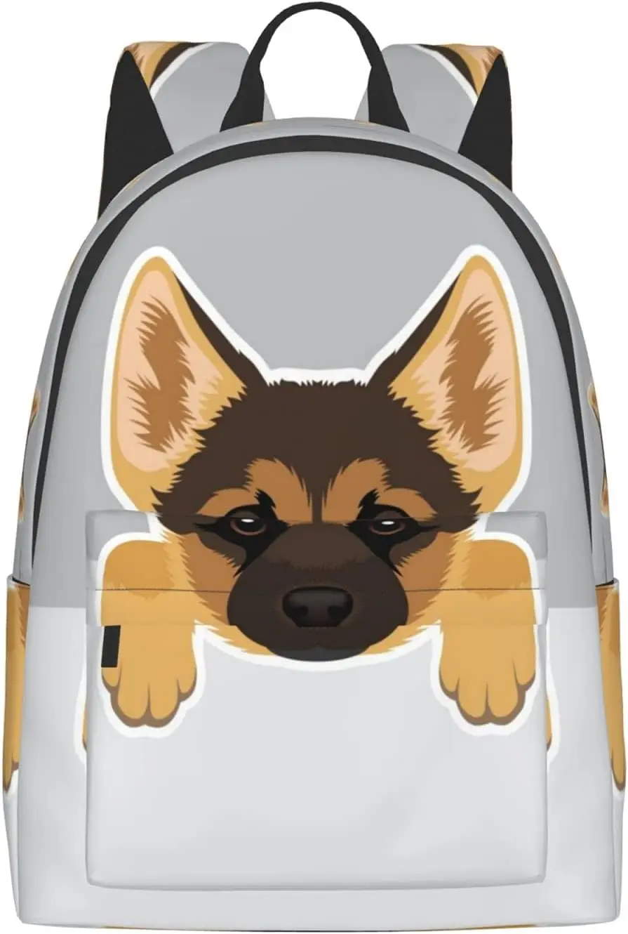 

backpack German Shepherd Dog Laptop Backpack Full Print School Bookbag Shoulder Bag for Travel Daypack