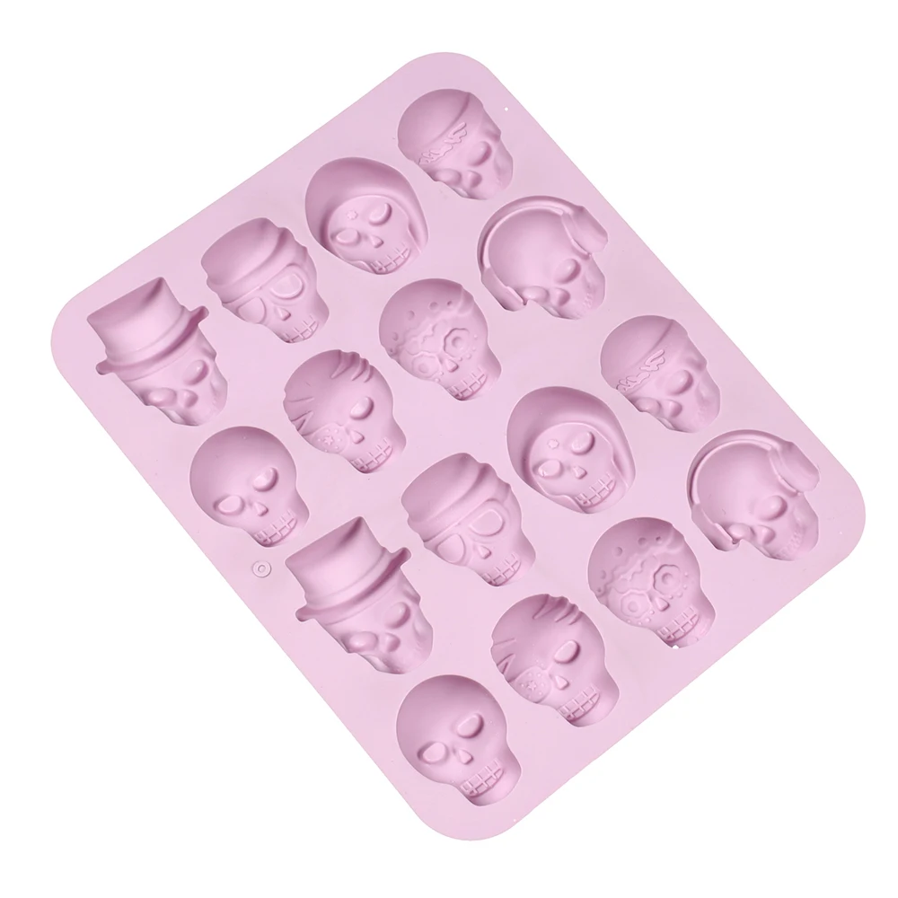 Molde de silicona para cubitos de hielo, decoración creativa de Halloween, accesorios de cocina reutilizables para dulces, whisky, jabón de Chocolate