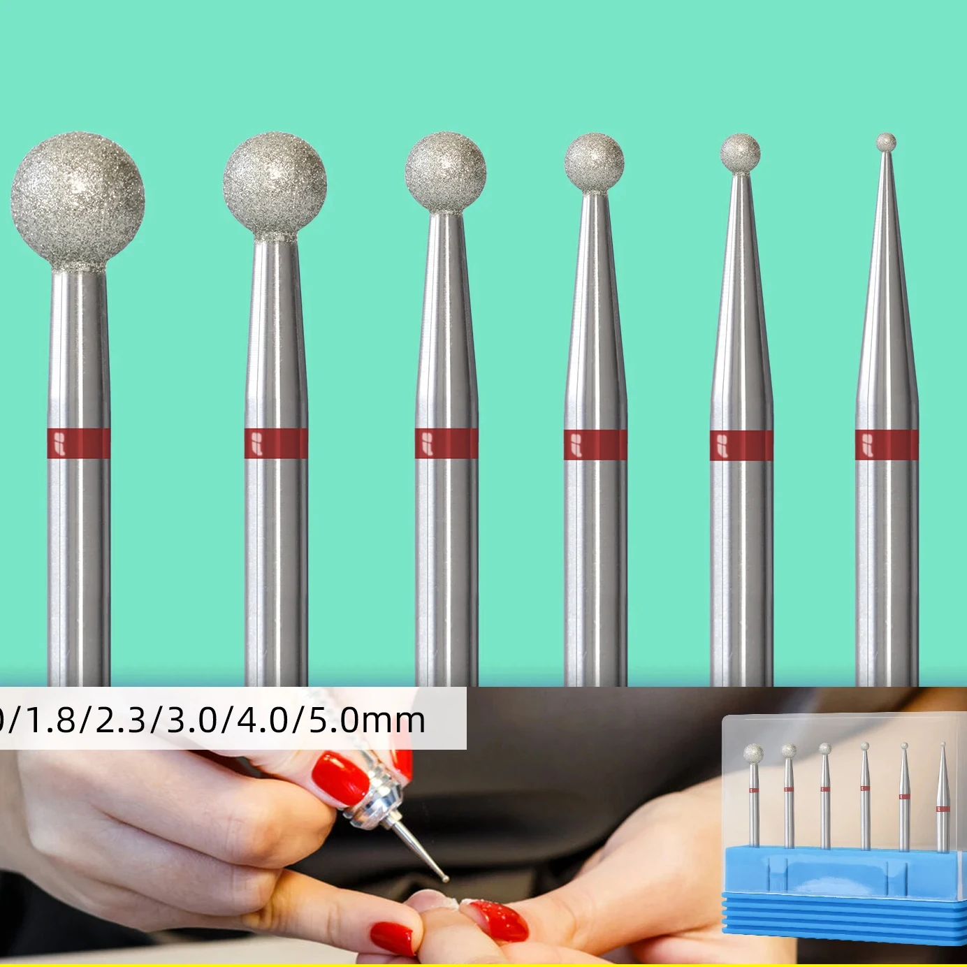 Naill Drill Bit Diamond Rotary Cuticle Burr Milling Cutter For Manicure Nail File Machine Cuticle Clean Tools