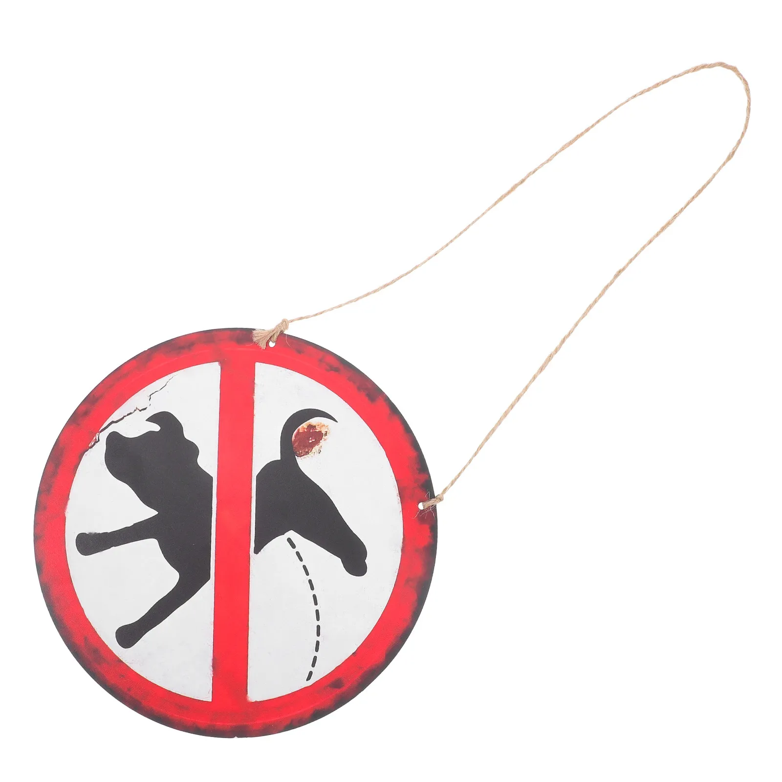 Vintage No Dog Poop Warning Sign Garden Decorative Yard Sign Keep Lawn Clean Dog Poop Control Pee Signs Lawn Ornaments