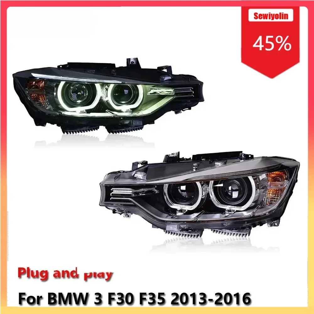 

Автомобильные светодиодные фары, аксессуары для авто для BMW 3 F30 F35 2013-2016, авто противотуманные фары DRL, стоп-сигнал, указатель поворота, Plug and Play