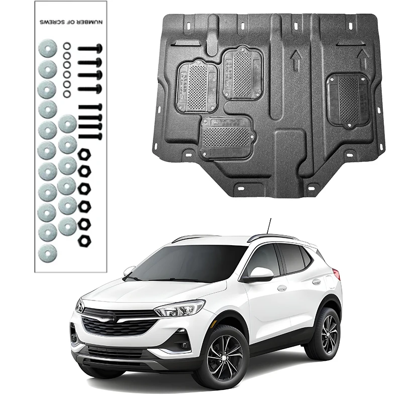 

For Buick ENCORE 2020-2022 1.0T 1.3T Engine Guard Board Splash Shield Mud Fender Plate Cover Black Car Mudflap Mudapron Mudguard