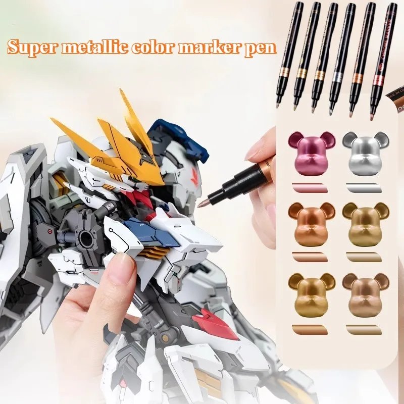 

Супер металлический цветной маркер для модели, профессиональная водостойкая и невыцветающая ручка для рисования, ручная модель, раскраска, ремонт, художественные маркеры