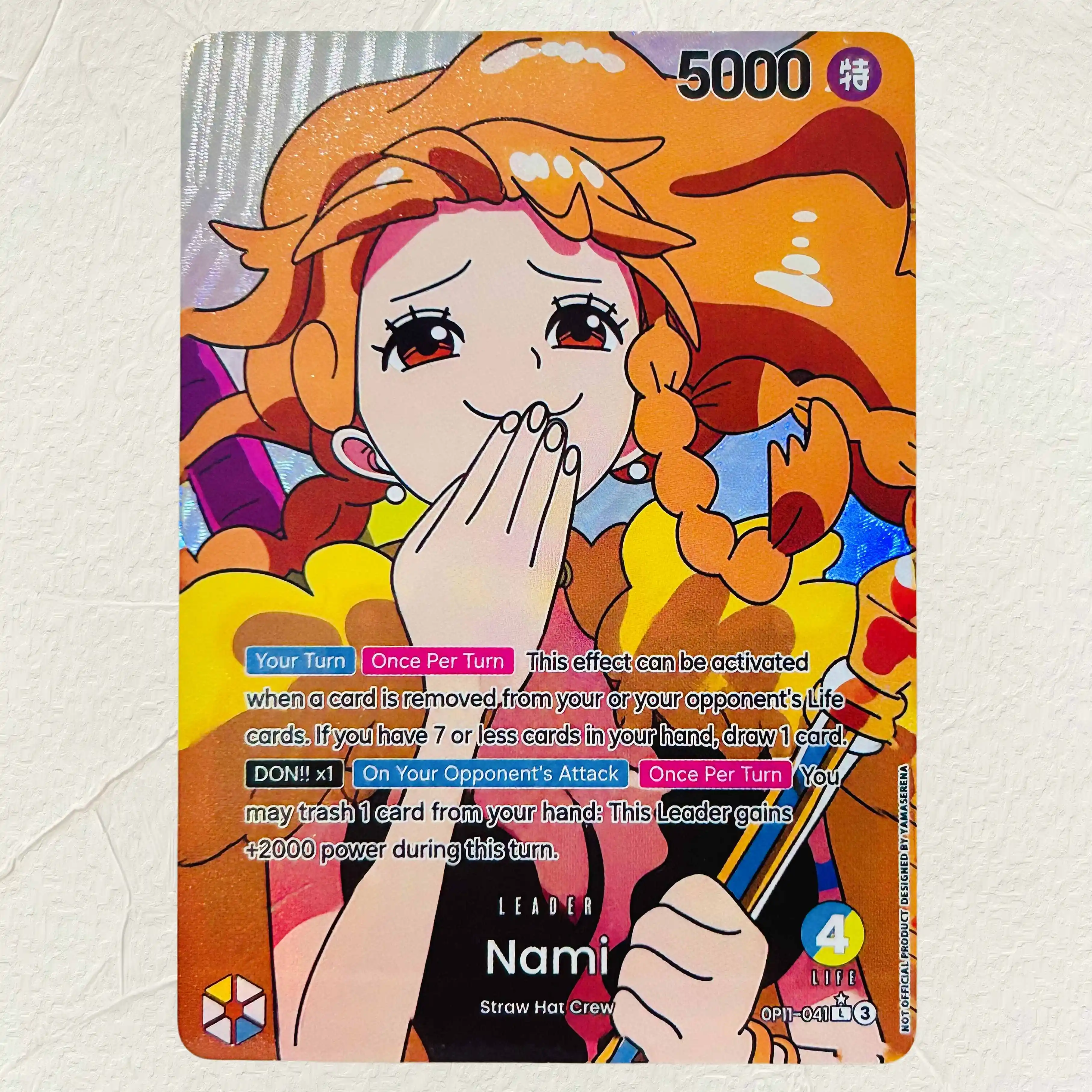 DIY One Piece Nami Roronoa Zoro Imu 3 Stück Folien-Textur-Karten Englische Version Sammlerqualität Premium Anime-Sammelkarten – Detail 3