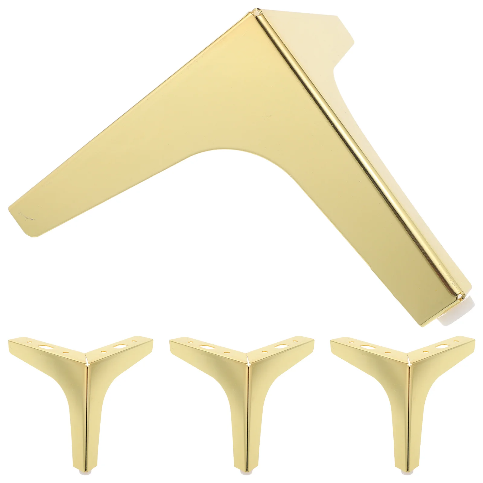 

4Pcs Furniture Legs Metal Replacement Feet for Sofa Chair Dresser Sturdy Support High Load Capacity No Wobble