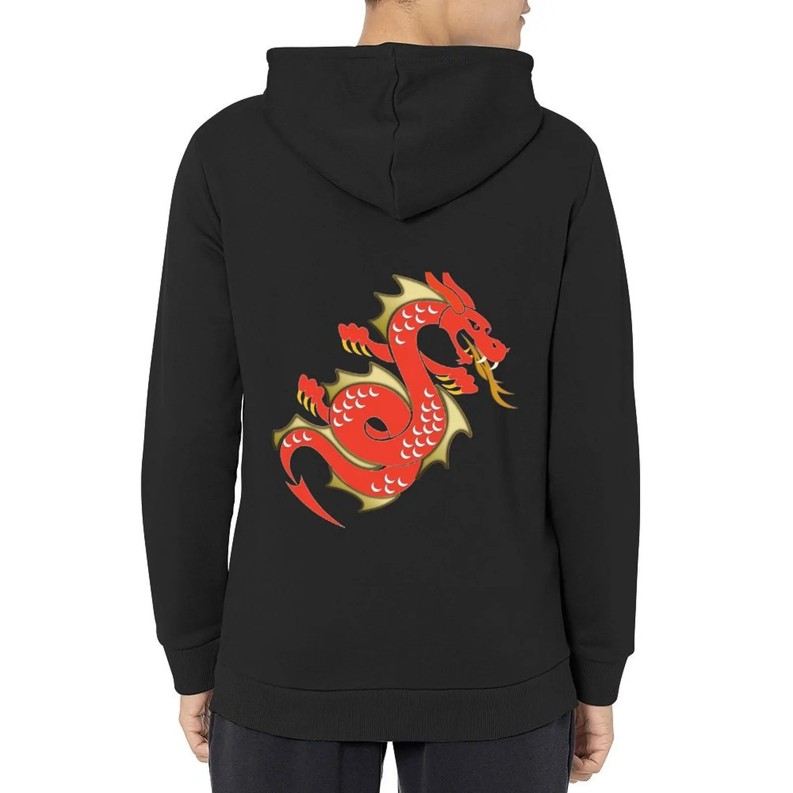 

Red Dragon Legendary Creature Hoodie men's coat graphic t shirts men korean clothes clothes for men japanese hoodie