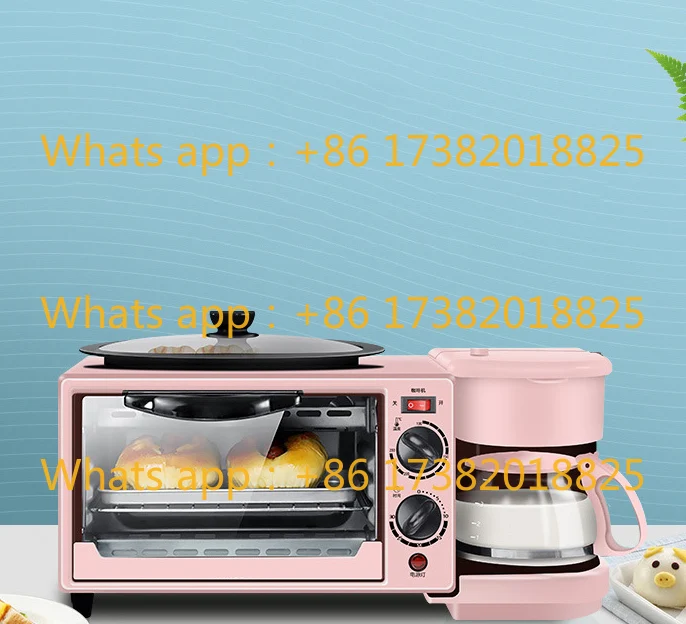 Breakfast Machine Household Four-in-one Toaster Electromechanical Oven Sandwich Machine Stainless Steel Bread Toaster