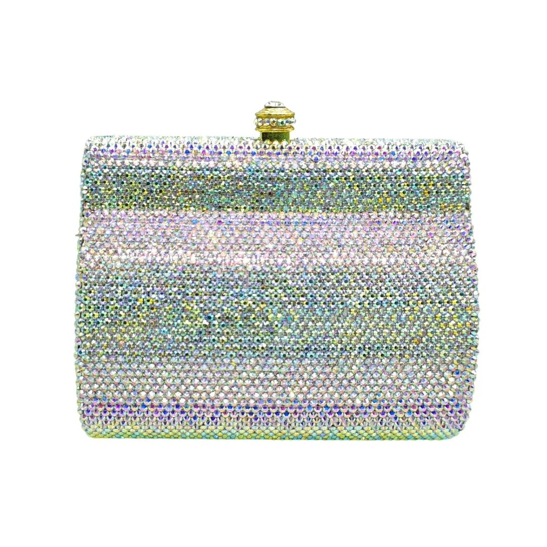 Luxury Diamond Clutch Flat Bottom Full Diamond Dinner Bag Banquet Female Rhinestone Clutch Bag Rhinestone Purse Bolsa Grife Luxo