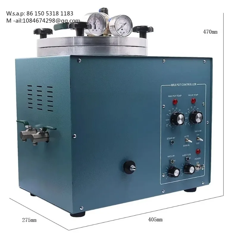 DX-510 Dual Zone Industrial Wax Injector, 0-100℃ Independent Control for Tank & Valve, 510W Continuous Working Equipment