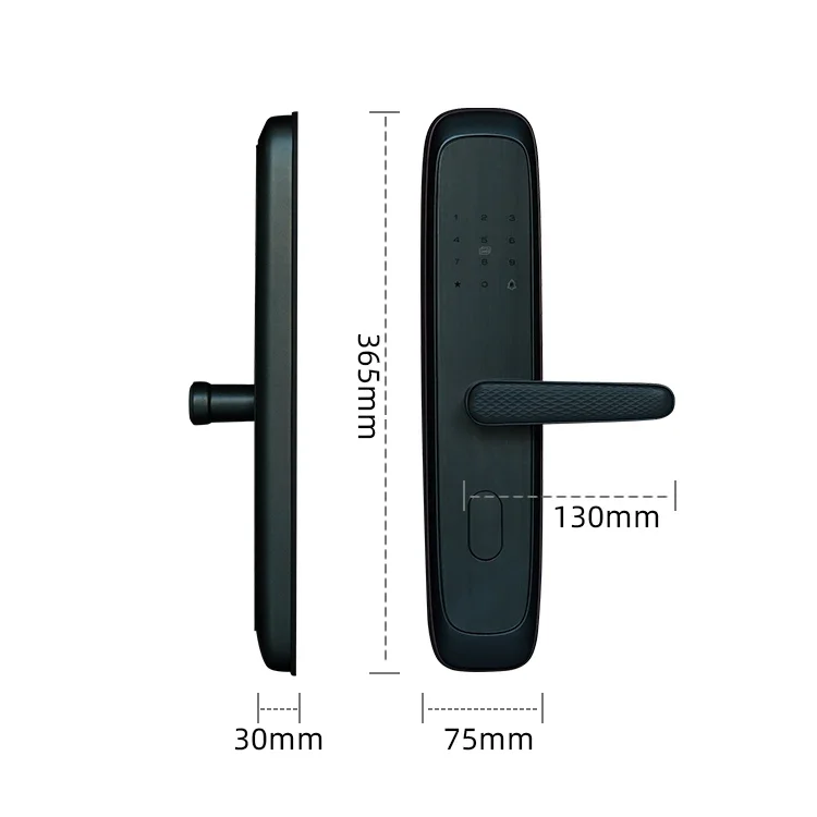 ตัวล็อกพอร์ต USB แบบ X5สมาร์ทโฮมล็อค WiFi ประตูล็อคอัจฉริยะไม่มีแอปพลิเคชั่นด้วยลายนิ้วมือ