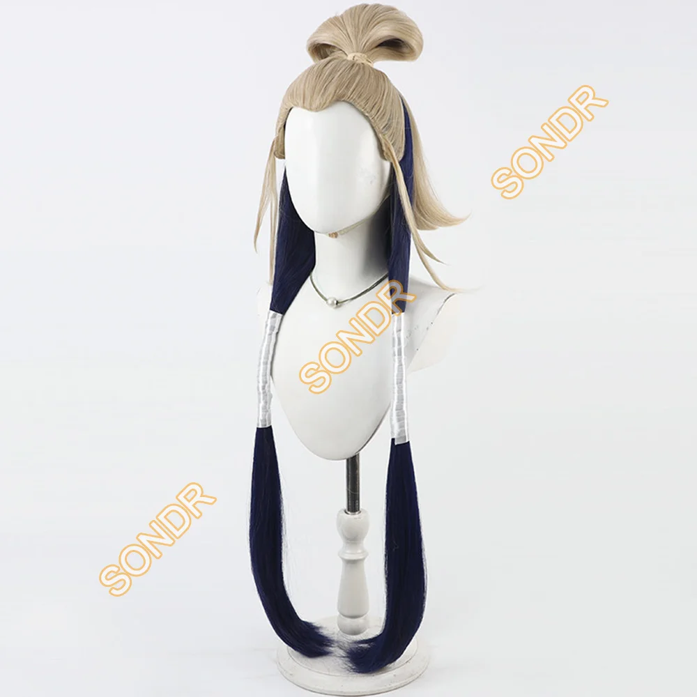 Perruque de Cosplay synthétique Anime GACHI AKUTA Tamsy Caines, tresses longues de 100cm, perruque résistante à la chaleur pour hommes, accessoires de fête d'halloween et de carnaval