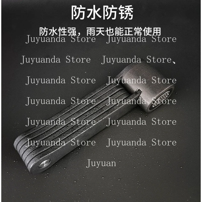 

Велосипедный замок с сигнализацией, складной, для горных и шоссейных велосипедов, электровелосипедов, портативный, устойчивый к перерезанию троса