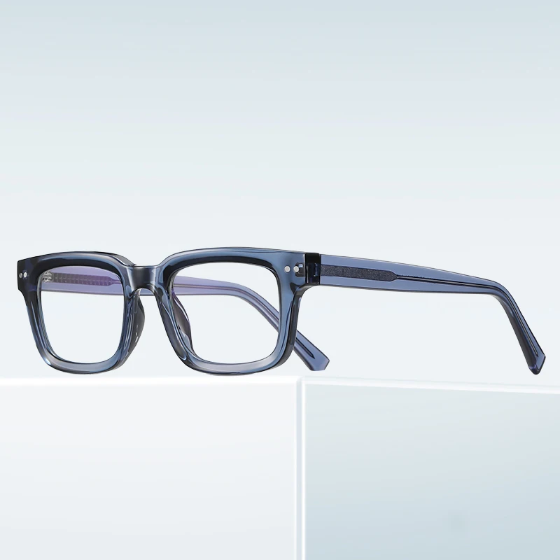Kachawoo Blaulichtbrille, optisch, für Männer und Frauen, olivgrün, quadratisch, dicker Brillenrahmen, TR90-Acetat, hochwertiger europäischer Stil – Detail 1