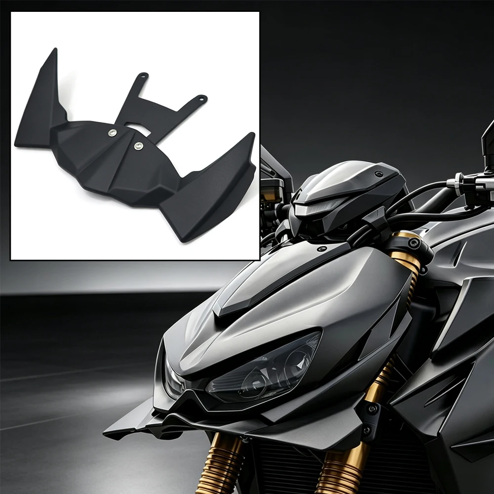 Motorcycle Front Downforce Naked Frontal Spoilers Winglet Aerodynamic Wing Spoiler Fairing For Kawasaki Z1100 Z 1100 SE 2026