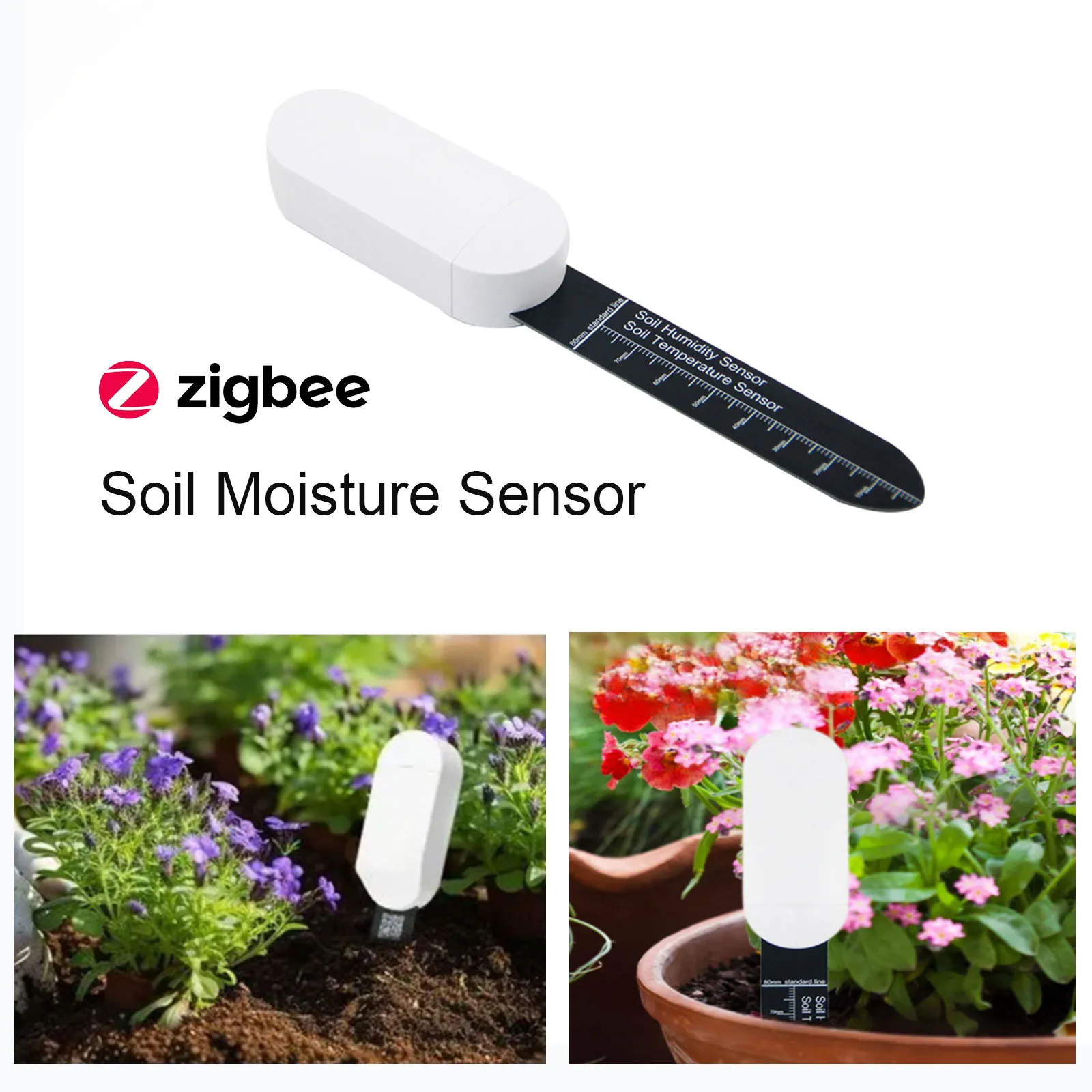 

Датчик влажности почвы Zigbee, умный монитор, тестер влажности растений, цветочный горшок, гигрометр почвы, уход за садом, измеритель влажности посадки