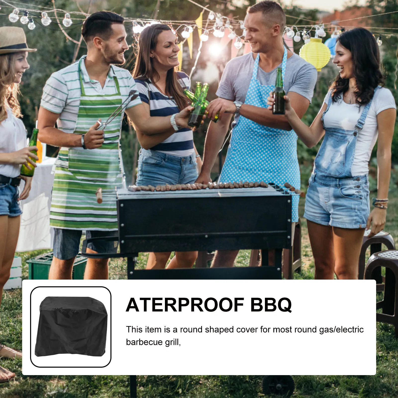 

Waterproof BBQ cover Waterproof Barbecue cover Round BBQ cover