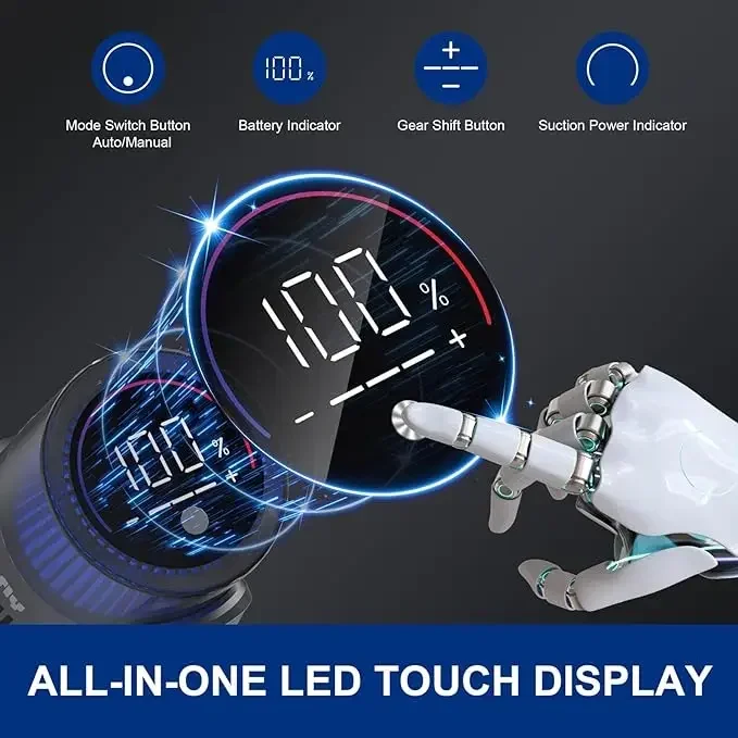 Vendita calda VICSONIC S7 Aspirapolvere senza fili portatile senza fili per uso domestico, tappeto, peli di animali domestici