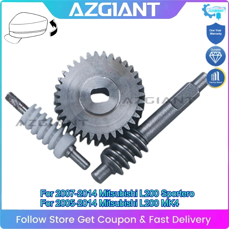 

AZGIANT 12V DC Motor Worm Gear for Car Mirror for Mitsubishi L200 Sportero Replacement Brand New Folding Mirror Repair DIY