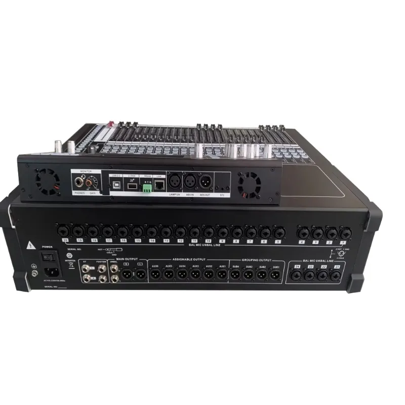 TX-24 Professional Audio Mixer GIG DJ Sound System DSP AES IN/OUT Motorised Fader Digital Live Mixer Console New High Quality