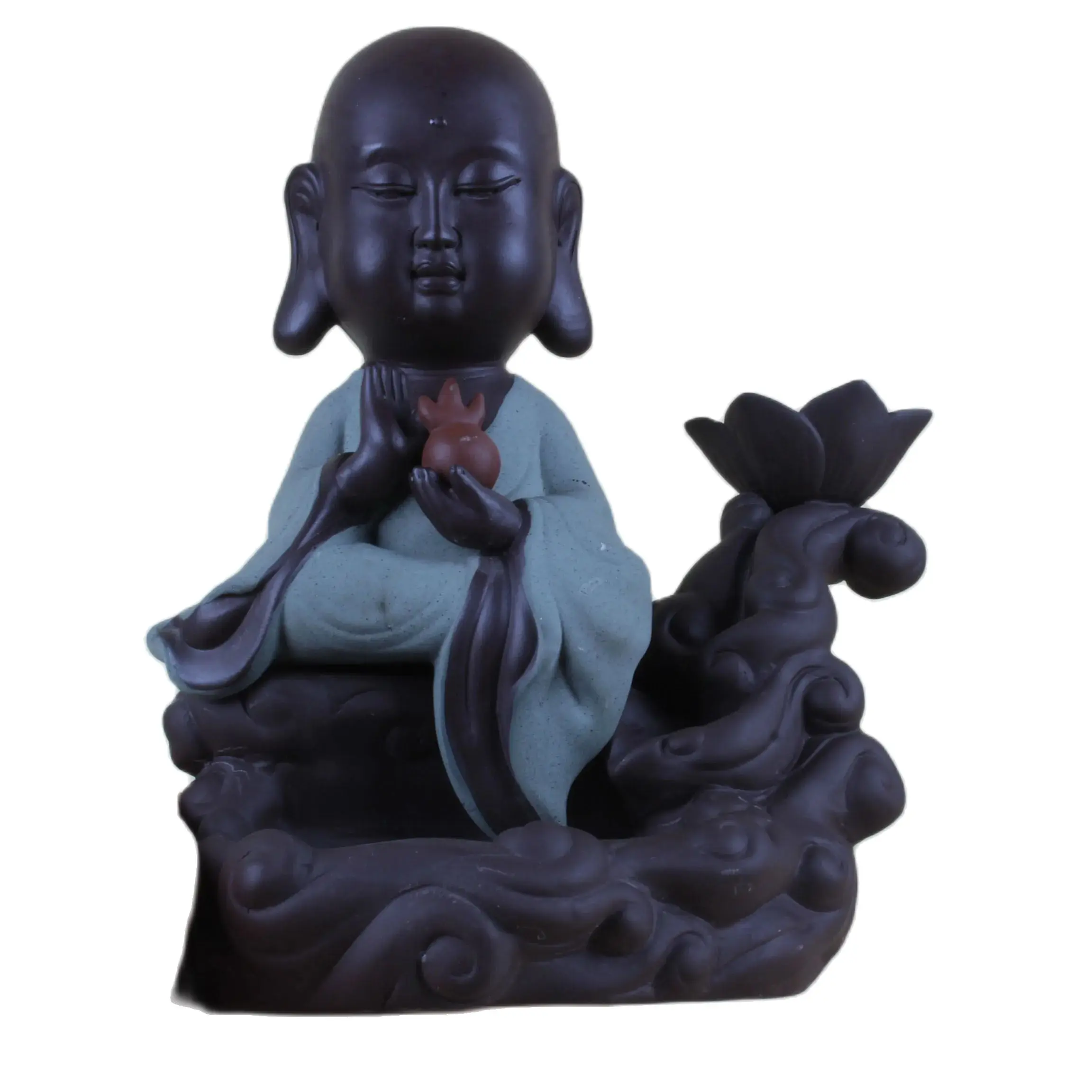 

China Zisha Handmade to produce Buddha Zen Statues Home decoration Ornaments Exhibits