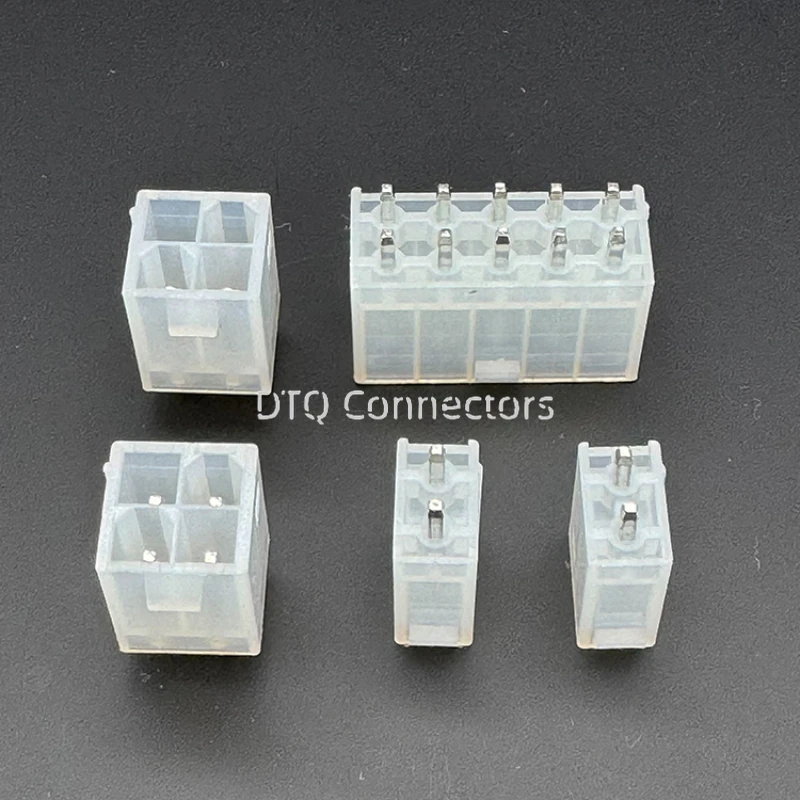 10pcs Molex 4.2mm Automotive Connector 5569 Series Male White Socket 2/4/6/8/10/12/14/16/18/22/24/pin