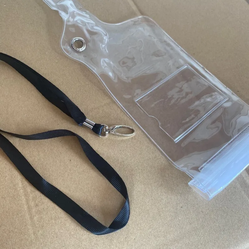 حقيبة Walkie-Talkie المقاومة للماء: حافظة حماية عالمية لأجهزة الراديو ثنائية الاتجاه، تصنيف IPX7، شفافة