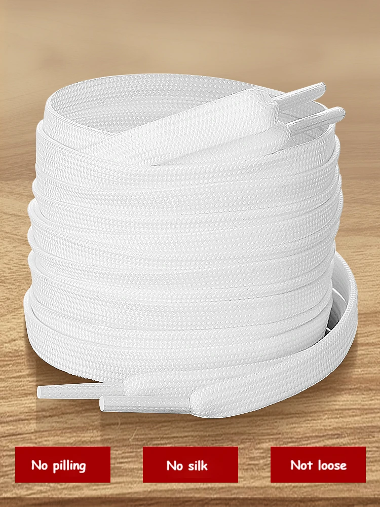 Cordones clásicos para zapatos, cordones planos blancos y negros para zapatillas de deporte, 70/90/100/120/140/160CM, cordones de alta calidad