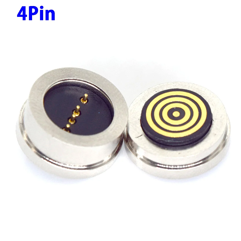 3Pin 4Pin Waterproof Magnetic Pogo Pin Connector Spring Loaded Male Female 360 ° blind suction DC Signal transmission charging
