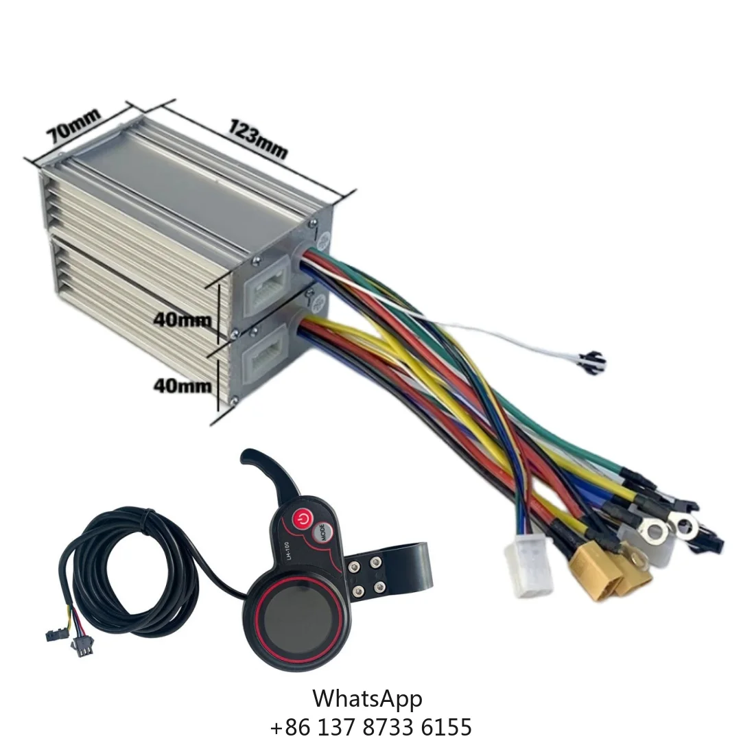 Electric Scooter Controller Conversion Kit 25A 28A Motor Controller Kit For 48V 52V 60V Dual Motor E Scooter