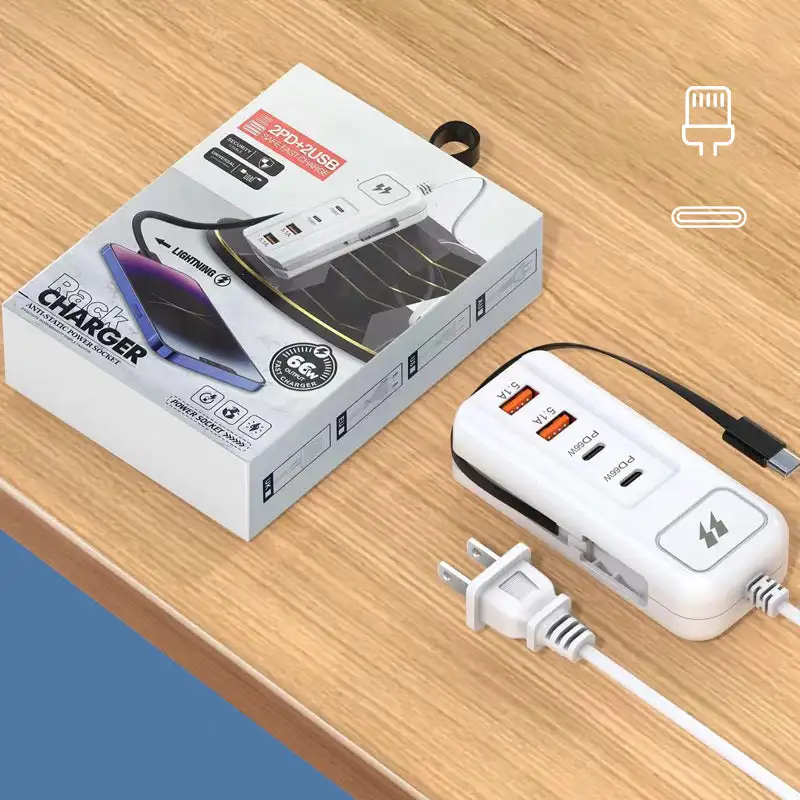 شاحن USB PD نوع C شحن سريع شواحن الحائط السريعة متعدد المنافذ USB مهايئ توزيع الهاتف المحمول الولايات المتحدة التوصيل USB نوع C شاحن سريع