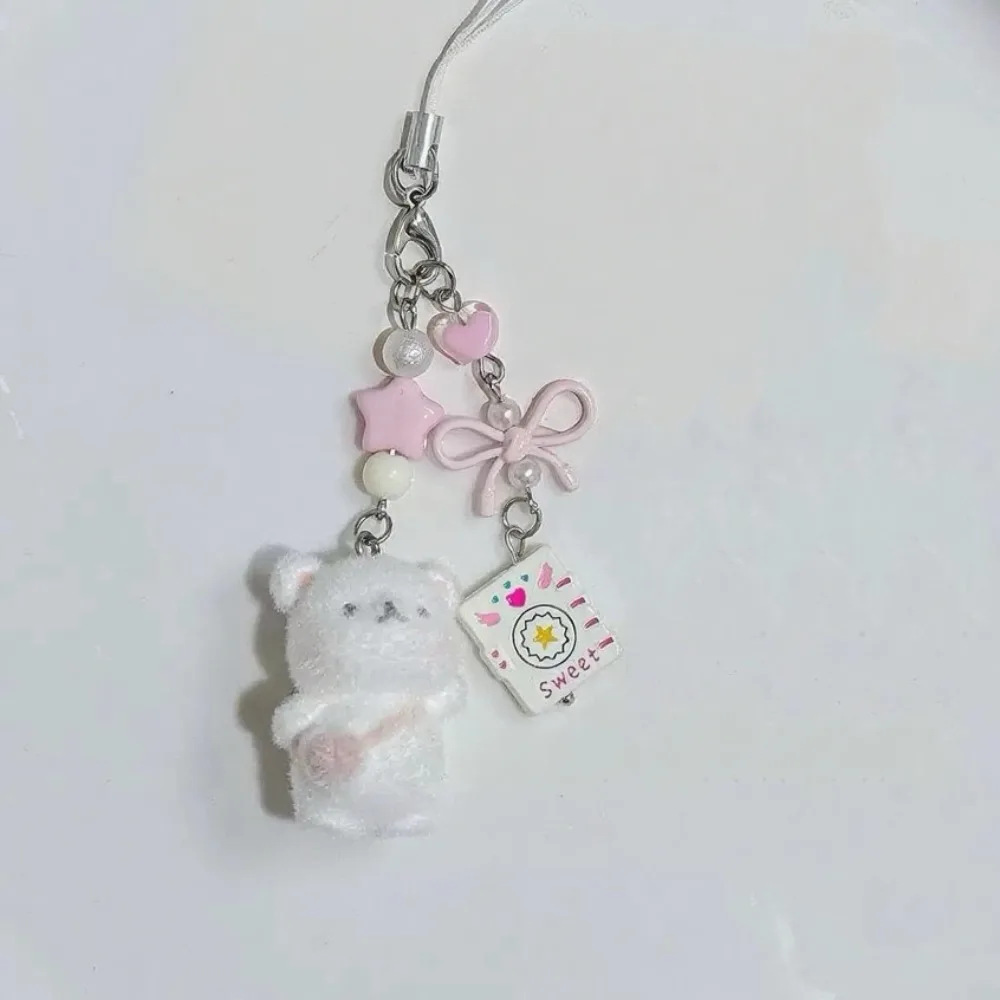 

Милый и милый ремешок для мобильного телефона, подходит для IPhone, чехол для мобильного телефона, анти-потерянный кулон в виде медведя, сумка для ключей, подвеска