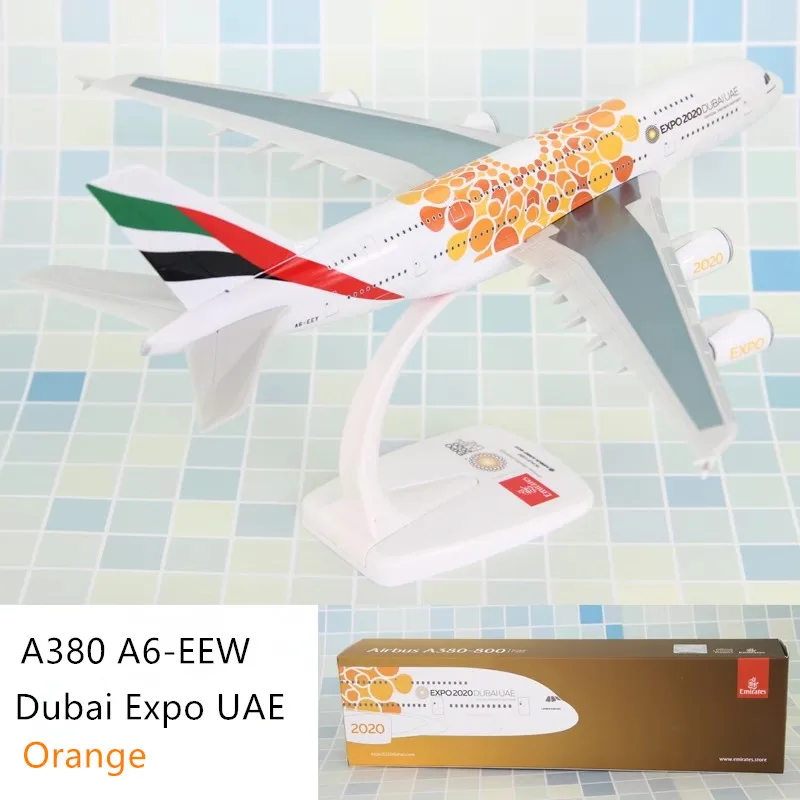 新しい1/250スケールA380 UAEエミレーツ航空機シリーズ50周年記念/野生