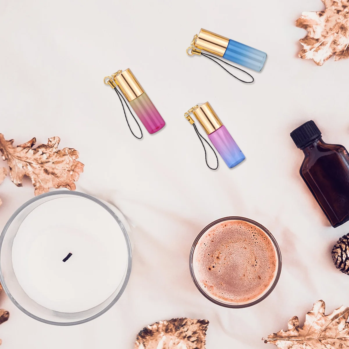 

10 Pcs Lip Balm Containers Glass Roll Bottle Essential Oil Roller Bottles Perfume for Miss