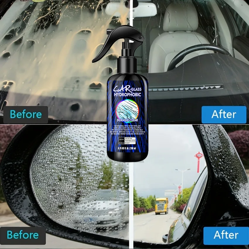 Motorcycle Glass Anti-rain For Car Water Repellent Fortify Dashboard Rearview Mirror Hydrophobic Coating Enhanced Visibility Spr