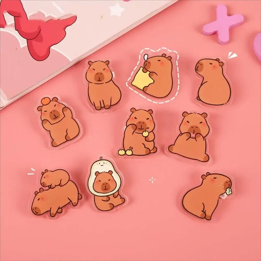 Jewelry Breastpin Acrylic Capybara Pin Kapibara Lapel Capybara Brooch Creative Funny Kapibara Badge Skirts