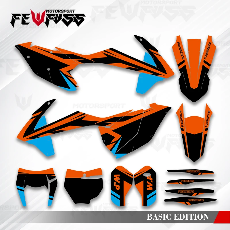 

Fewfuss Graphics Decals Stickers Motorcycle Background Custom For KTM SX SXF XC XCF 2016-2018 EXC EXCF XCW 2017-2019 001