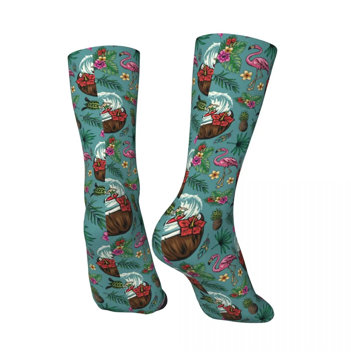 Island Style (2) Sock Printed Man Polyester