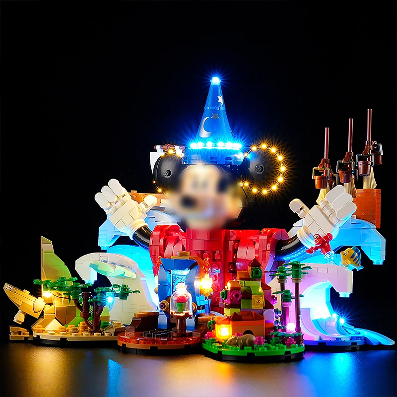 DIY LED Light Kit สําหรับ LEGO 21352 Wizarding world (เฉพาะ LED Light, ไม่มีบล็อกรุ่น)