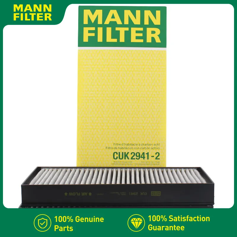 For BMW X5 M 2006-2018 F15 F85 E70, X6 2008-2019 E71 E72 F16 MANN FILTER Carbon Cabin Air Filter CUK2941-2
