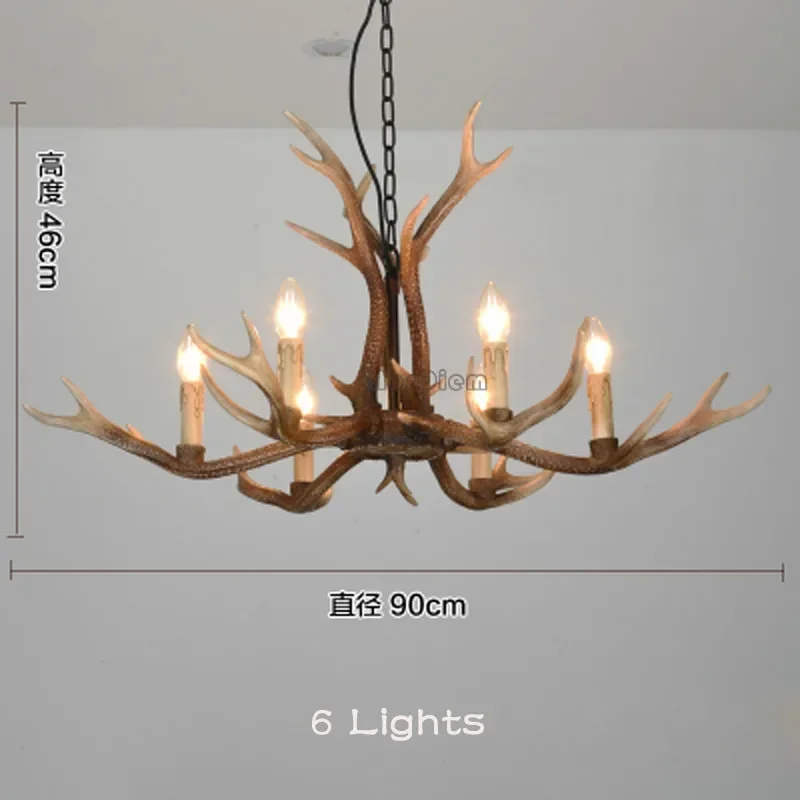Modern Antlers Chandelier Lighting for Living Room Nordic Loft Bedroom Chandeliers LED E14 Lights Lamp Home Light Fixture