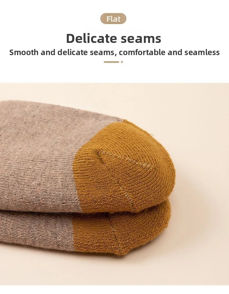 5 Paar dicke, warme Kindersocken für Jungen und Mädchen, weiche, mit Fleece gefütterte, rutschfeste Wintersocken für Kleinkinder – Detail 18