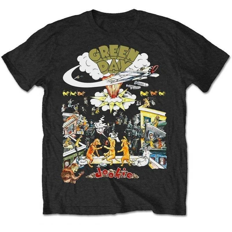 Camiseta de algodón con estampado del álbum completo de Green Day Dookie, camiseta de manga corta de verano para hombre y mujer, banda de Pop Punk, ropa unisex