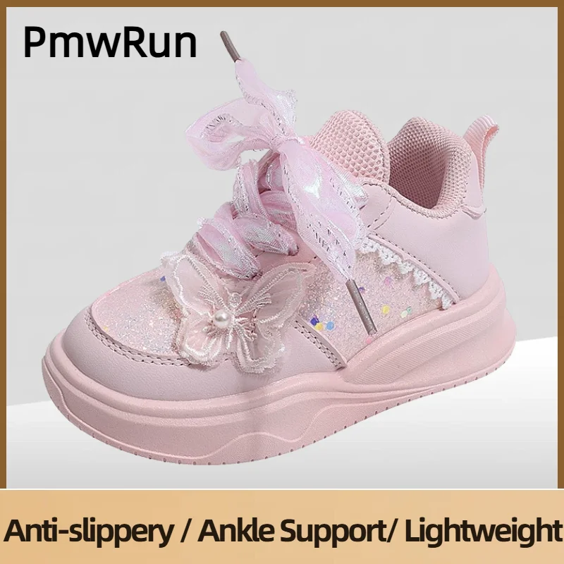 

Спортивная обувь принцессы для девочек, трендовые модные детские кроссовки, роскошные кроссовки для девочек на мягкой подошве, модные детские кроссовки