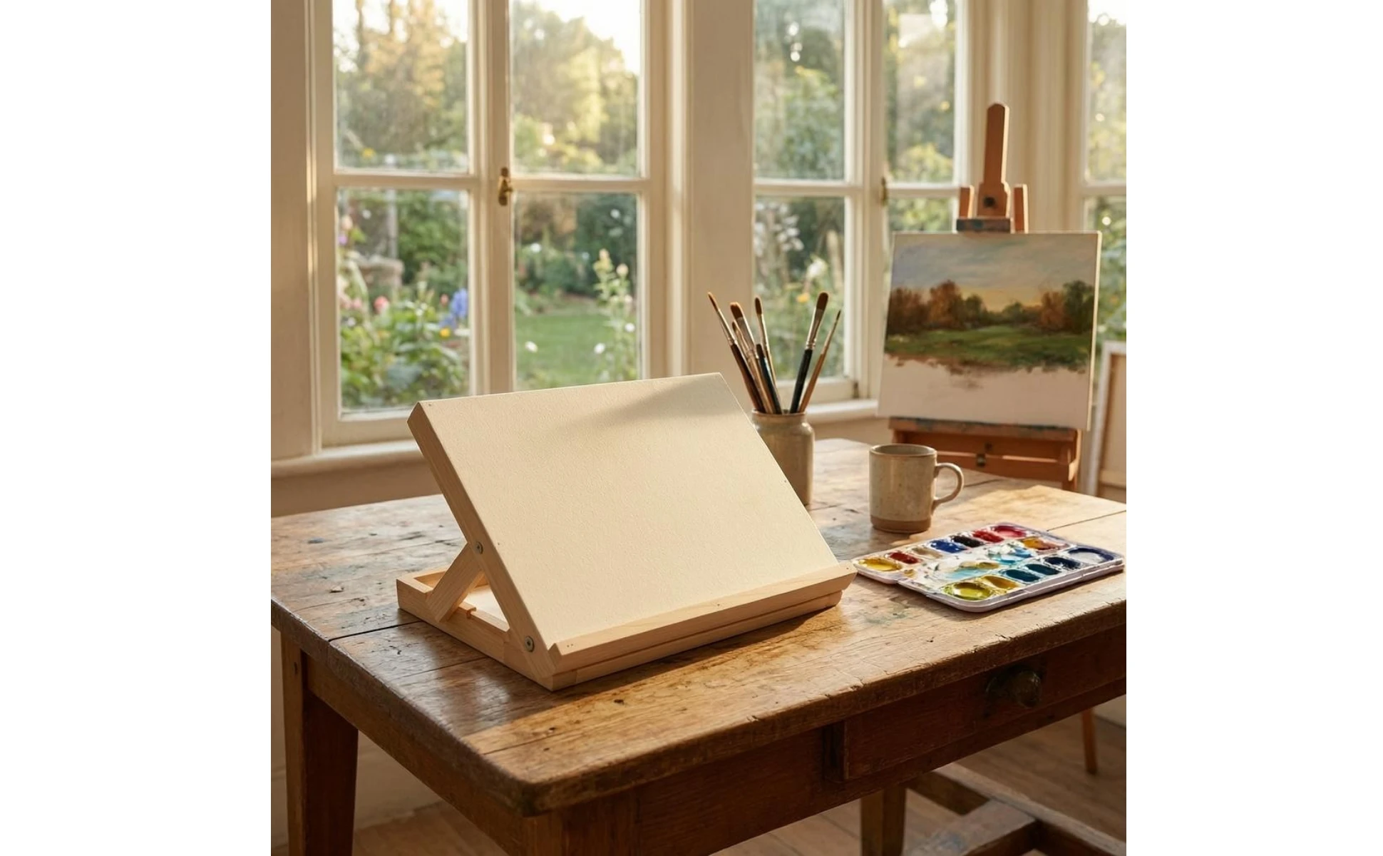 Tabletop Drawing Easel Collapsible Foldable Easel Stand Drafting Board Portable