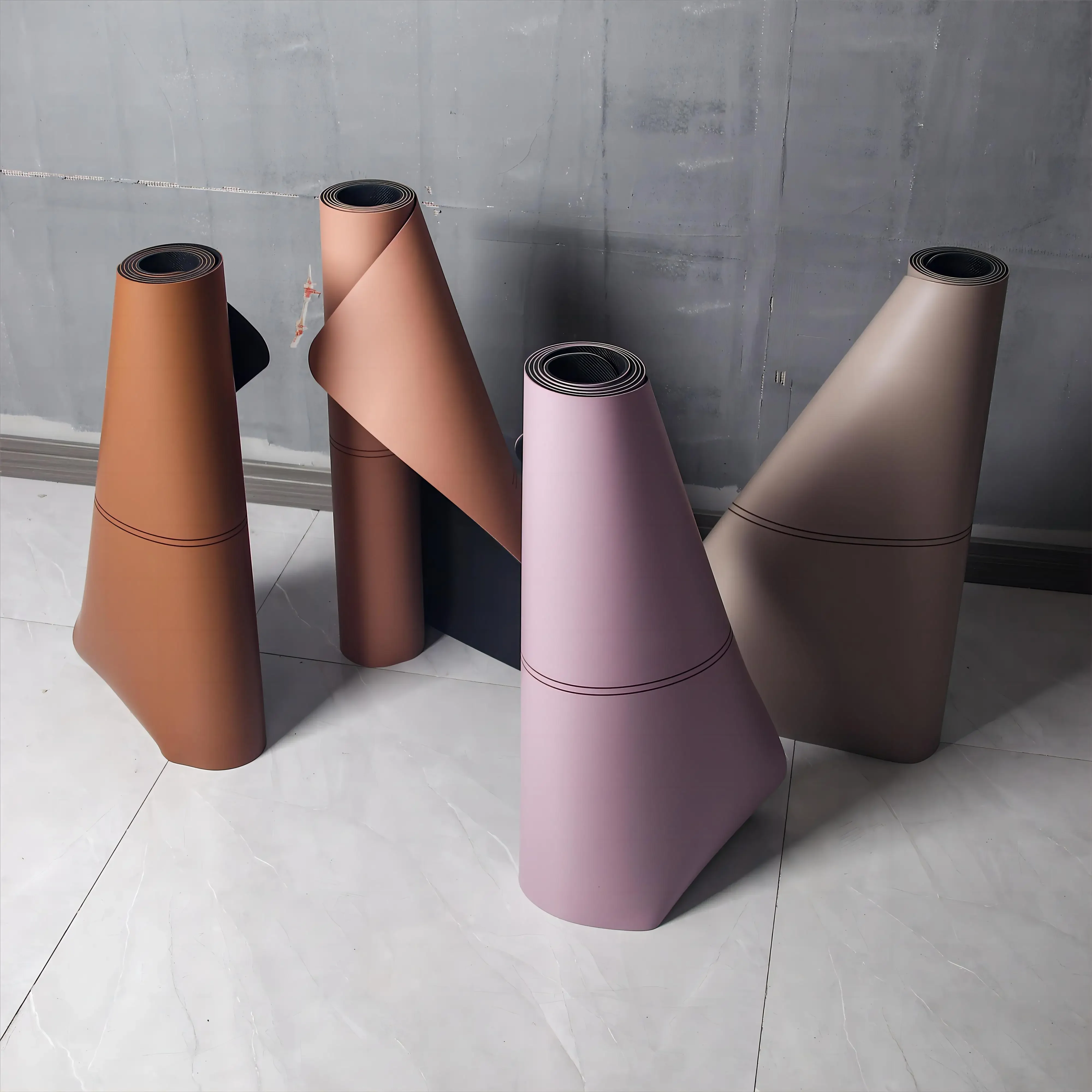 

Индивидуальный коврик для йоги с изогнутой аркой, овальный, капсульный, экологичный, для фитнеса, из ПУ, с принтом, натуральный каучуковый коврик для йоги