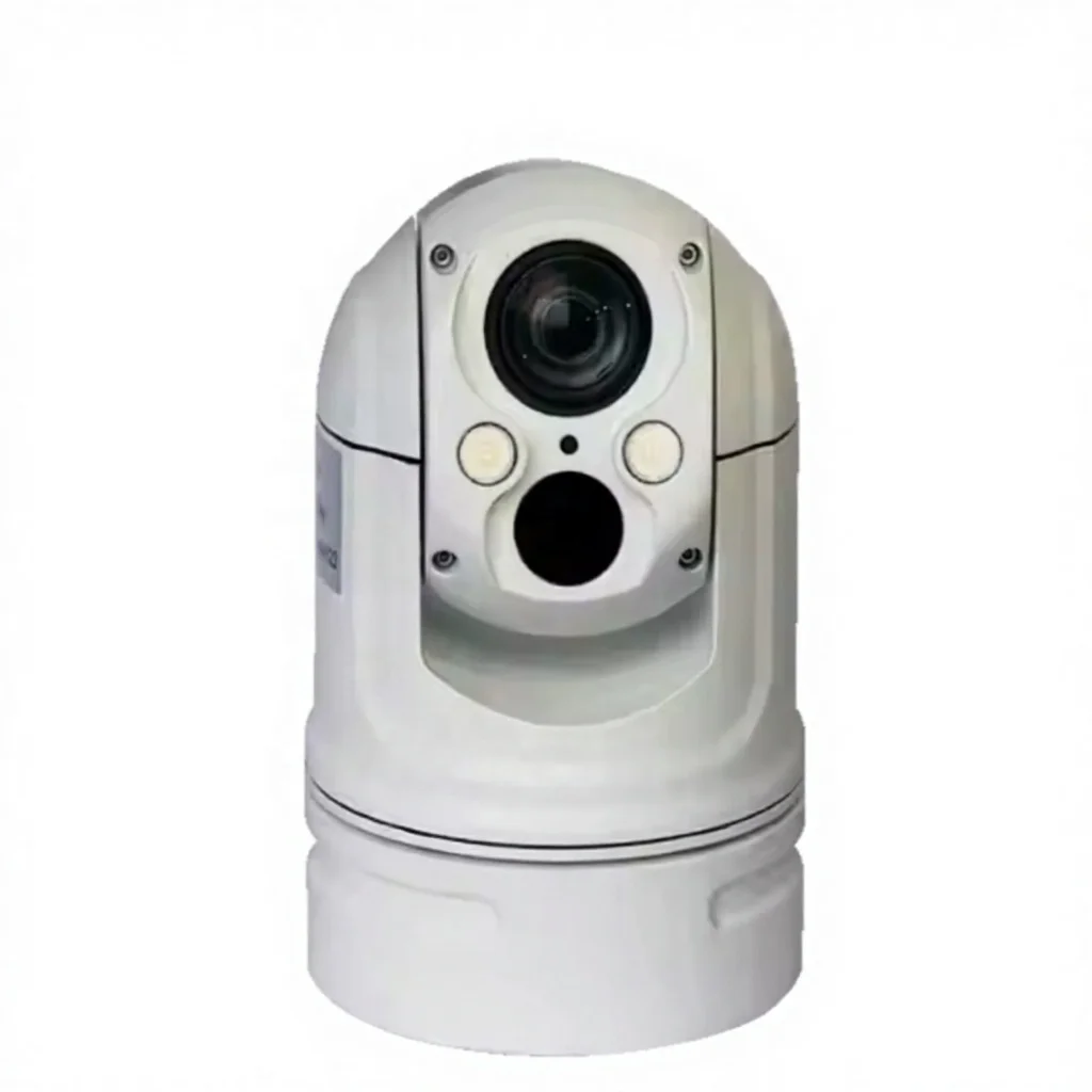 30X Optical Zoom + 25mm Thermal Lens Dual Sensors Mobile Portable IP66 PTZ Camera
